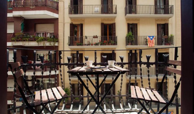 Location appartement Barcelone Montjuic balcon Wifi climatisation