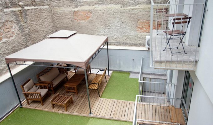 Location appartement Barcelone Gare de Sants terrasse Wifi climatisation