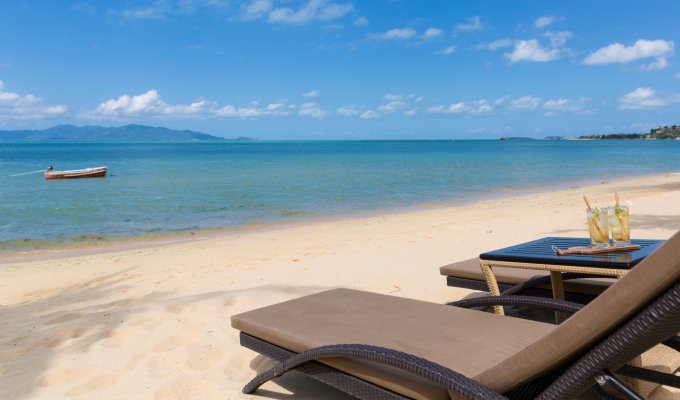 Location Villa Koh Samui sur la plage à Maenam