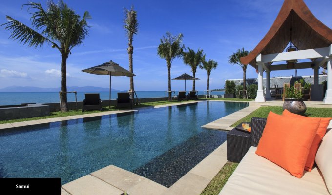 Location Villa Koh Samui sur la plage à Maenam