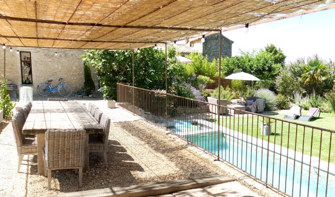 Provence location villa luxe Luberon avec piscine privee chauffee