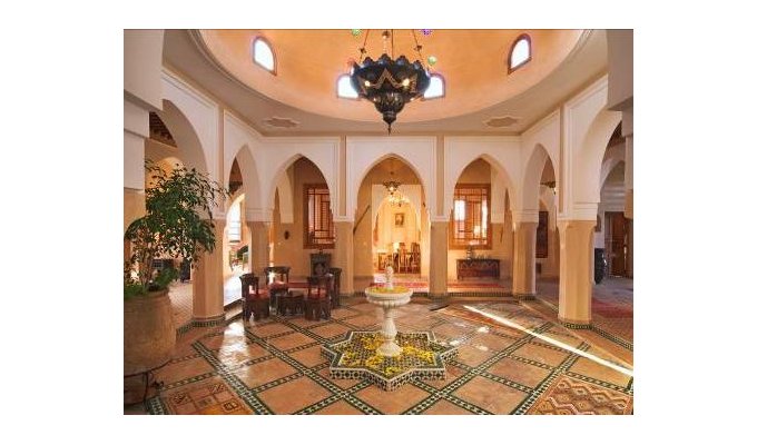 Vue patio Villa de luxe à Marrakech 