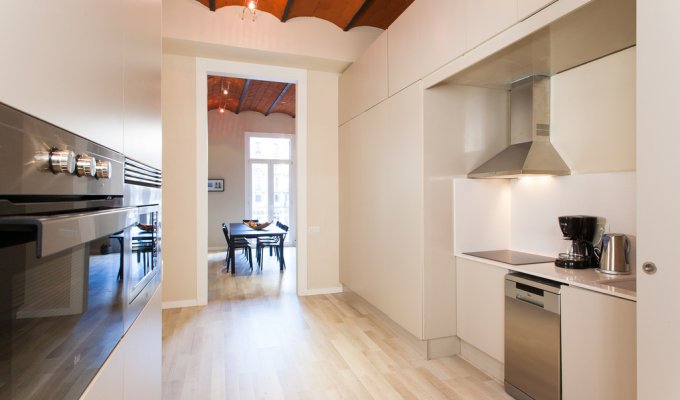 Location appartement barcelone Wifi Plaza Cataluña balcon climatisation