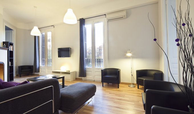 Location appartementbBarcelone Wifi Eixample terrasse climatisation