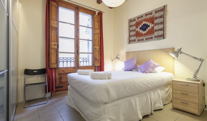 Location appartement barcelone Las Ramblas Wifi climatisation balcon