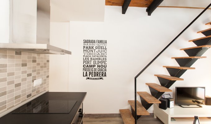 Location appartement barcelone Gracia Wifi climatisation