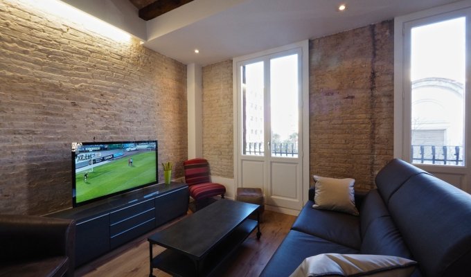 Location appartement barcelone Raval Wifi balcon climatisation