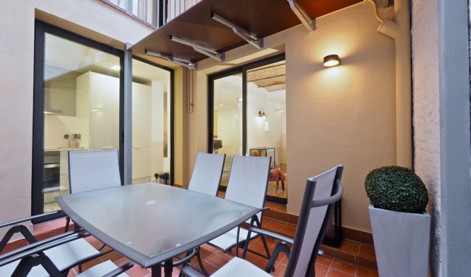 Location appartement barcelone Raval Wifi terrasse climatisation