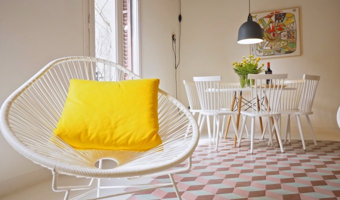 Location appartement barcelone Eixample balcon Wifi 