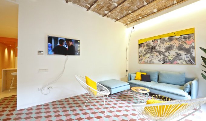 Location appartement barcelone Eixample balcon Wifi 
