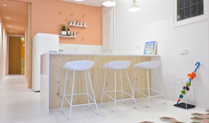Location appartement barcelone Eixample balcon Wifi 