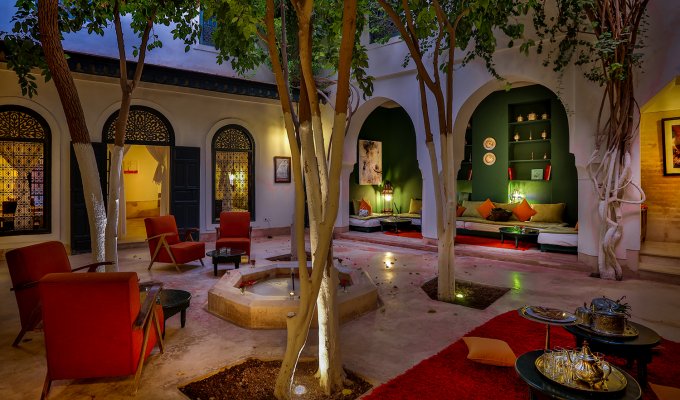 Patio raiad de luxe à Marrakech