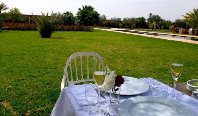 Jardin  riad de charme à Marrakech