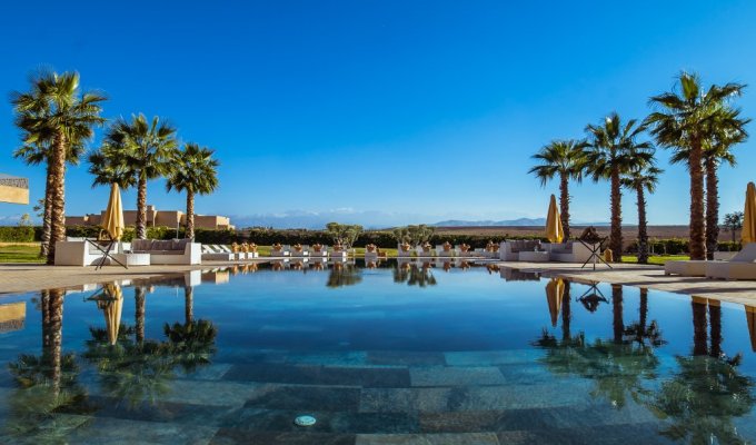 Vue Piscine Villa de luxe à Marrakech 