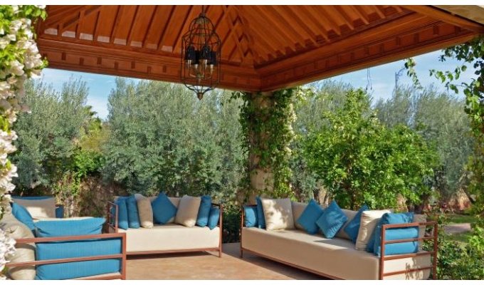 Terrasse villa de luxe à Marrakech