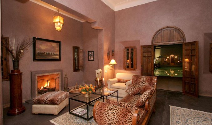 Salon  villa de luxe à Marrakech 
