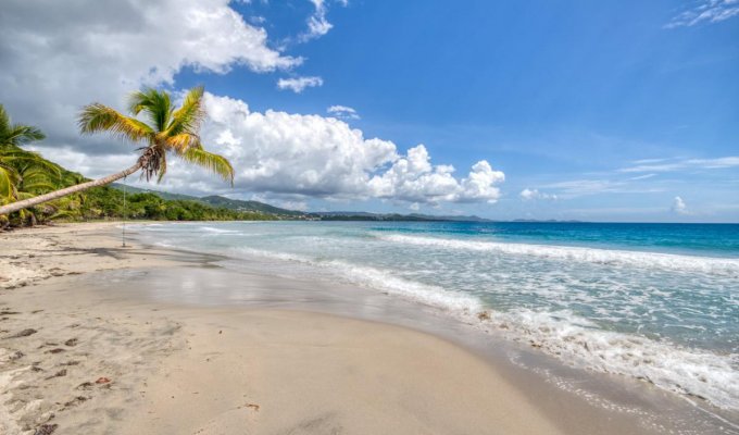 Location villa Martinique Le Diamant pieds dans l’eau avec piscine et jardin privés