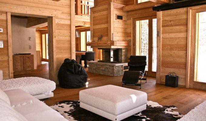 Location Chalet Luxe Serre Chevalier pied des pistes spa services conciergerie