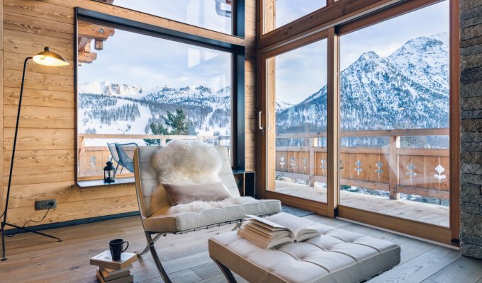 Location Chalet Luxe Montgenevre Pied des pistes SPA Services Conciergerie