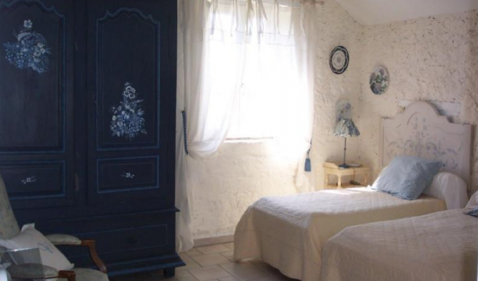 Chambre bleue 2 lits