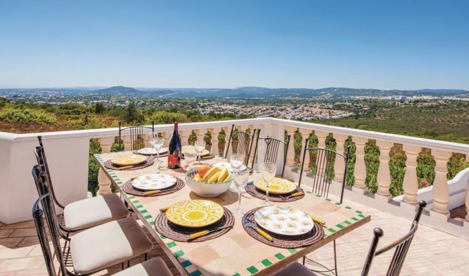 Location Villa Portugal Algarve Faro avec piscine privée et vue panoramique sur la Vallée de Goldra, Algarve