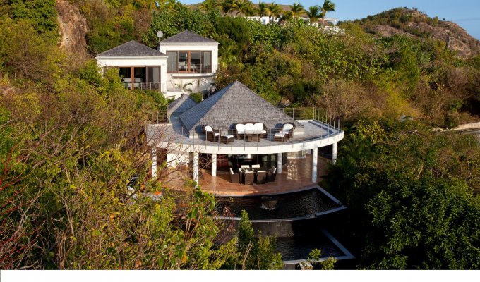 Location Villa à St Barth Vue Mer sur les hauteurs de St Jean - Caraibes - Antilles Françaises