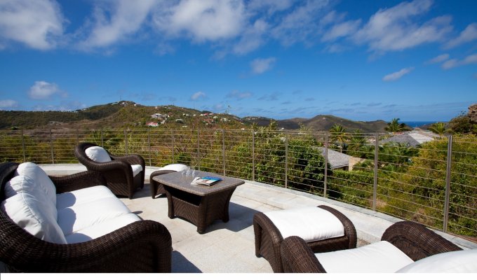 Location Villa à St Barth Vue Mer sur les hauteurs de St Jean - Caraibes - Antilles Françaises