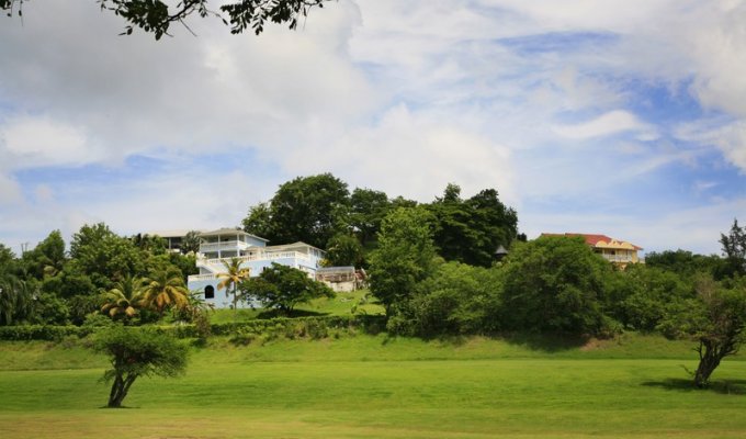 Location villa Sainte Lucie vue mer piscine privée - Golf Ridge - Cap Estate - Antilles -