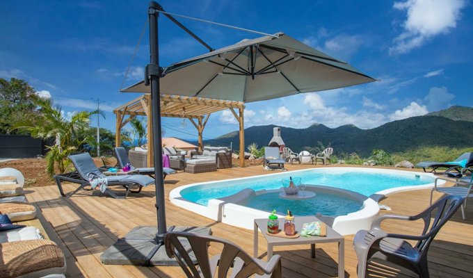 Location Villa Martinique Anses d'Arlet avec piscine et superbe vue mer