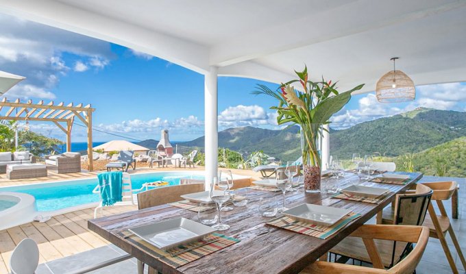 Location Villa Martinique Anses d'Arlet avec piscine et superbe vue mer