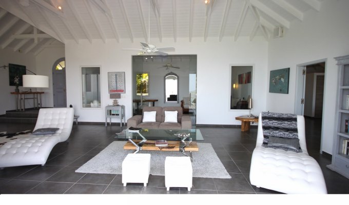 SAINT BARTHELEMY Location Villa à Gustavia Vue mer  -Petite Saline - Caraibes - Antilles Françaises 