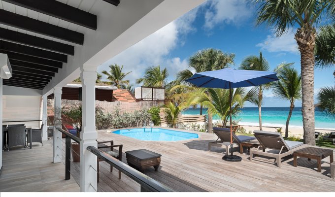 Location Vacances St Barthélémy - Villa sur la plage de Flamands à St Barth - Caraibes - Antilles Francaises