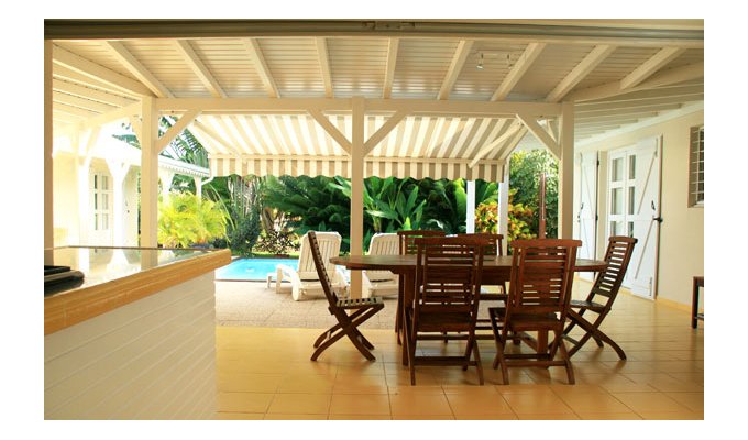 Location Villa de Charme, piscine, bord de plage, proche golf à Saint Francois en Guadeloupe