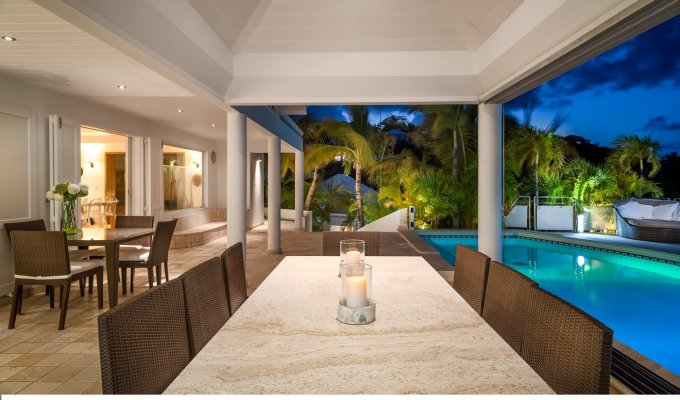 Location Villa de Luxe avec piscine privée surplombant le Lagon de Grand-Cul de Sac - Saint Barthélemy -  Caraibes - Antilles Francaises