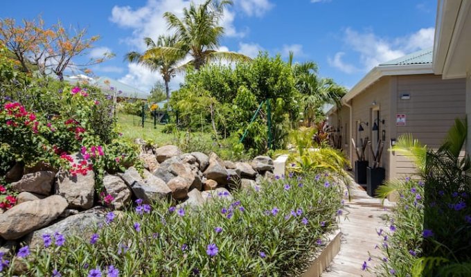 Location Villa Cul de Sac Saint-Martin avec Piscine privée en face de l'île Pinel