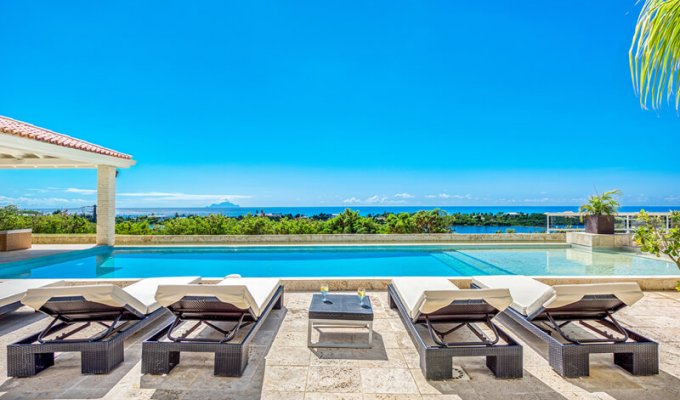 Location Villa de Luxe avec piscine privée - Saint Martin - Terres Basses - Caraibes - Antilles Françaises