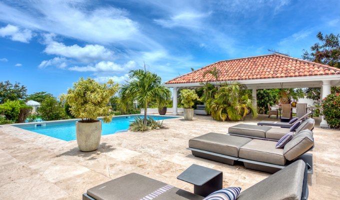 Location Villa de Luxe avec piscine privée - Saint Martin - Terres Basses - Caraibes - Antilles Françaises