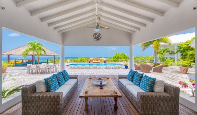 Location Villa de Luxe avec piscine privée - Saint Martin - Terres Basses - Caraibes - Antilles Françaises