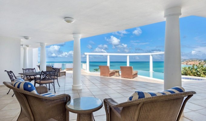 Location Villa de Luxe Vue Mer avec piscine privée - Saint Martin - Terres Basses - Baie Rouge - Caraibes - Antilles Françaises