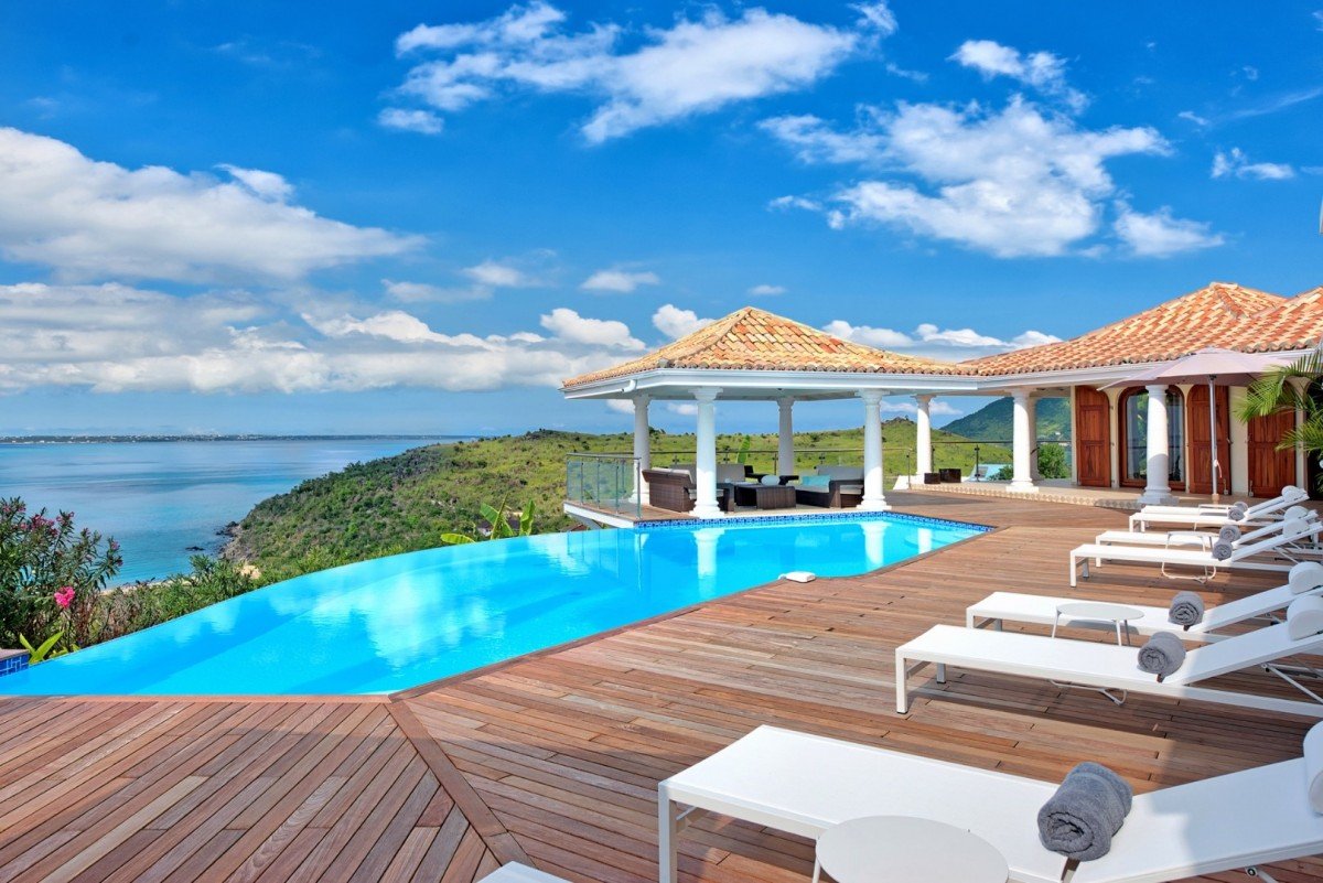 Location Villa De Luxe Vue Mer Et Piscine Saint Martin Happy Bay