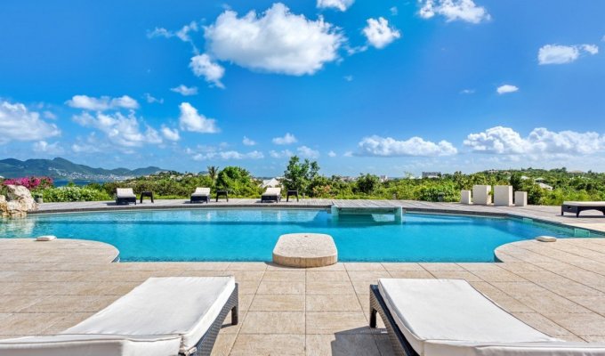 Location Villa de Luxe avec piscine privée - Saint Martin - Terres Basses - Caraibes - Antilles Françaises