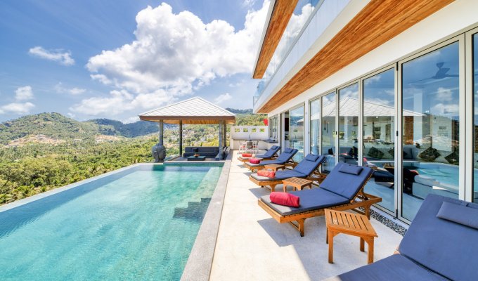 Thailande Location Villa à Koh Samui avec piscine, vue mer et Personnel