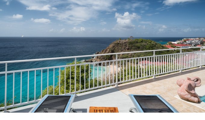 LOCATION SAINT BARTHELEMY - Villa de Luxe avec piscine privée et Vue Mer à st Barth - Lurin- Caraibes - Antilles Françaises