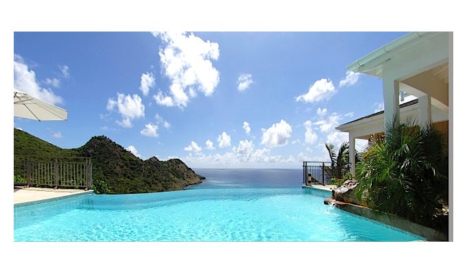 Location Villa de Luxe avec piscine privée - Vue sur Baie du Gouverneur - Saint Barthelemy - Caraibes - Antilles Françaises