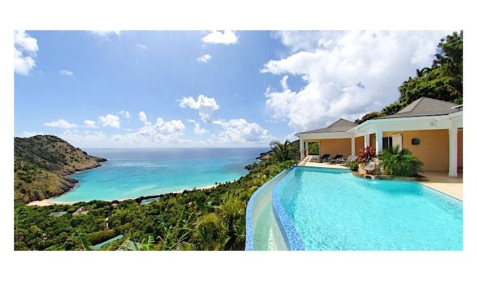Location Villa de Luxe avec piscine privée - Vue sur Baie du Gouverneur - Saint Barthelemy - Caraibes - Antilles Françaises
