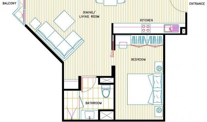 Location de vacances appartement dans residence de luxe 2-3 pers - Centre de Bangkok