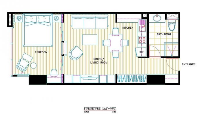 Location appartement vacances dans residence de luxe 1-2 pers - Centre de Bangkok