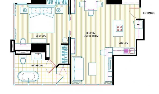 Location appartement vacances dans residence de luxe 1-2 pers - Centre de Bangkok