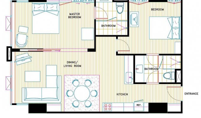 Location Appartement de vacances dans residence avec piscine à Bangkok