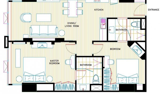 Location Appartement dans residence de luxe Bangkok